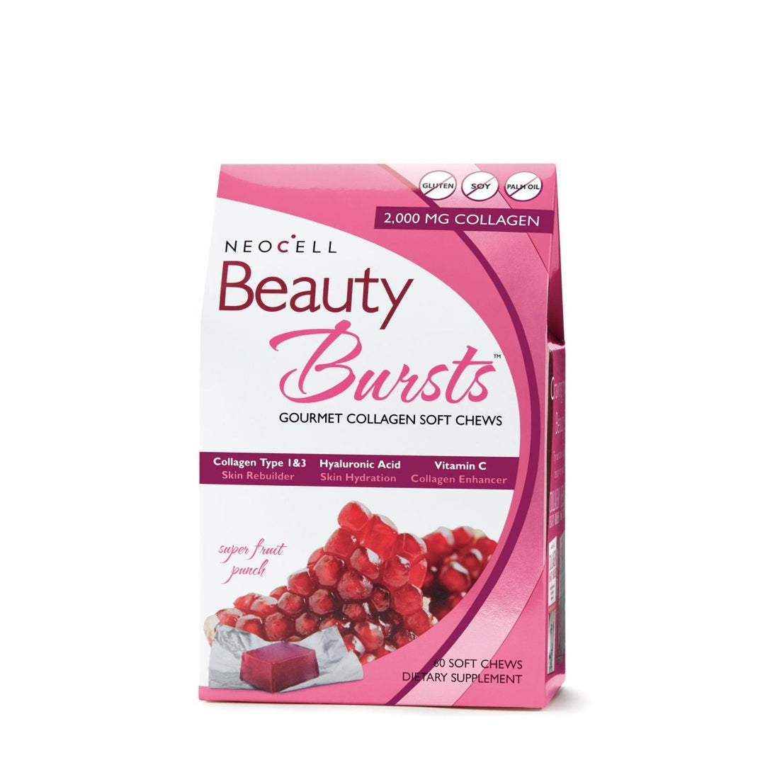 NEOCELL Fruit Punch Beauty Burst Collagen Chews, 2000 mg, 60 CT - The Oasis of Health