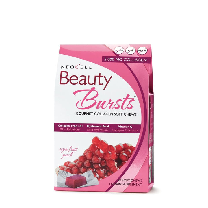 NEOCELL Fruit Punch Beauty Burst Collagen Chews, 2000 mg, 60 CT - The Oasis of Health
