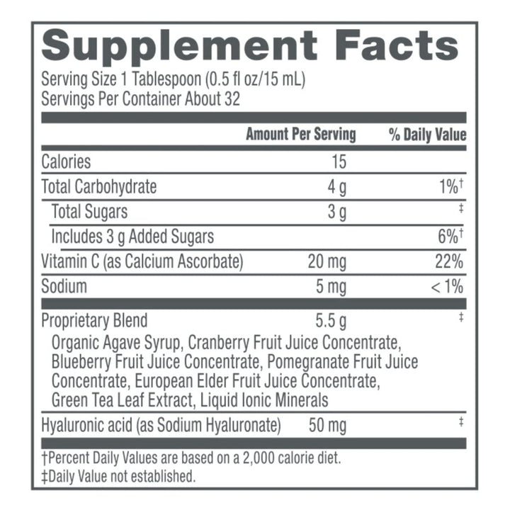 NeoCell Hyaluronic Acid Liquid with Vitamin C, Fights Collagen Depletion, Supports Tissue Hydration, Gluten Free, Berry, 16 Fl. Oz - The Oasis of Health
