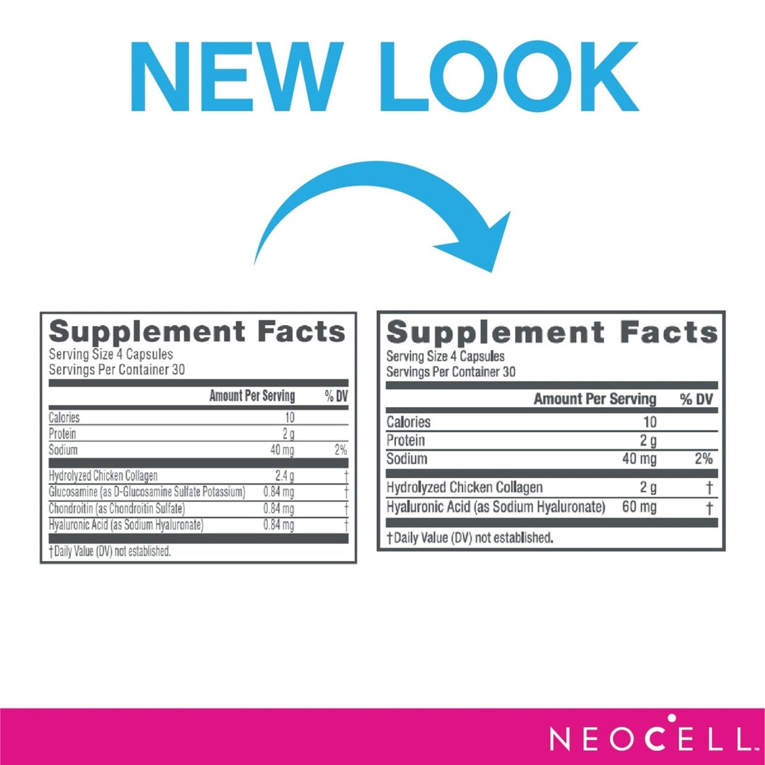 NeoCell Joint Complex with Collagen Type 2 and Hyaluronic Acid - 120 Capsules - The Oasis of Health