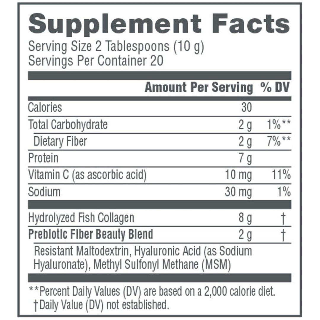 NeoCell Marine Collagen with Beauty Blend; for Skin Hydration; Healthy Hair, Nails and Joint Support; Keto Certified, Gluten Free; Unflavored Powder, 7 Ounces, 20 Servings* - The Oasis of Health