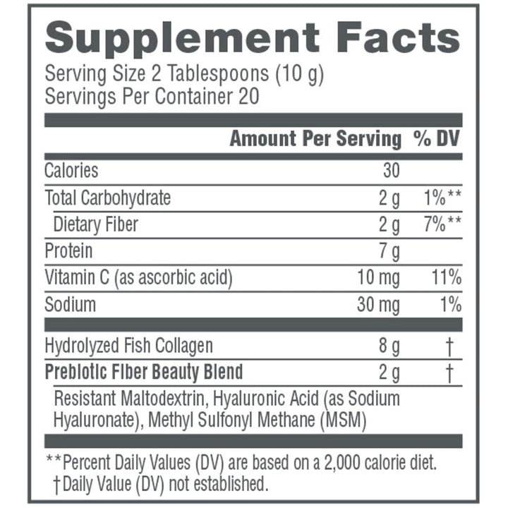 NeoCell Marine Collagen with Beauty Blend; for Skin Hydration; Healthy Hair, Nails and Joint Support; Keto Certified, Gluten Free; Unflavored Powder, 7 Ounces, 20 Servings* - The Oasis of Health