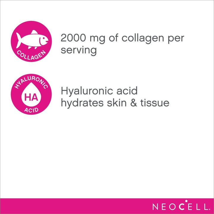 NeoCell Marine Collagen With Collagen Type 1 and 3 and Hyaluronic Acid, With Hydrolyzed Collagen, Skin Health Supplement, Capsule, 120 Count, 1 Bottle - The Oasis of Health