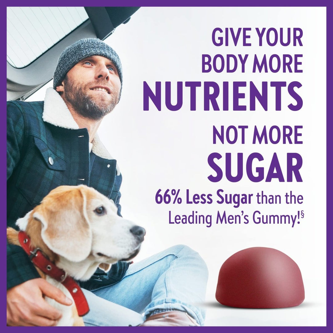 New Chapter Men’s Multivitamin Gummies, 66% Less Sugar, Men’s Gummy Vitamins with Vitamin C, D3 & Zinc, Non - GMO, Gluten Free, Berry - Citrus, 75ct - The Oasis of Health