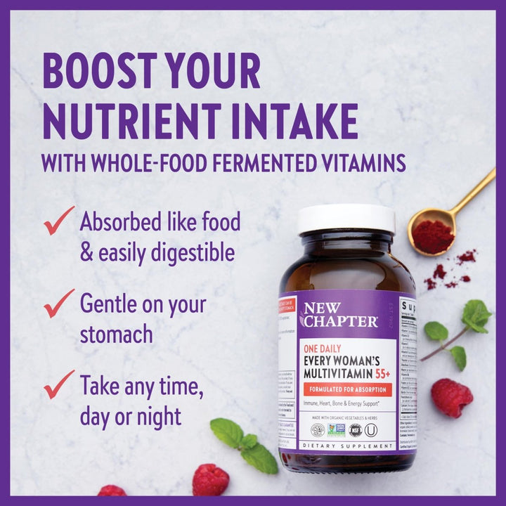 New Chapter One Daily Every Woman's Multivitamin 55+ - 48 Tablets - The Oasis of Health