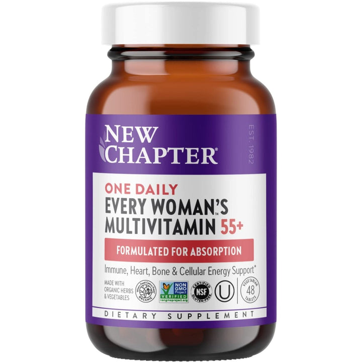 New Chapter One Daily Every Woman's Multivitamin 55+ - 48 Tablets - The Oasis of Health