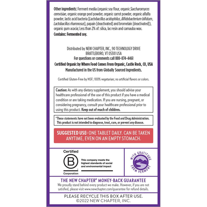 New Chapter One Daily Every Woman's Multivitamin 55+ - 48 Tablets - The Oasis of Health