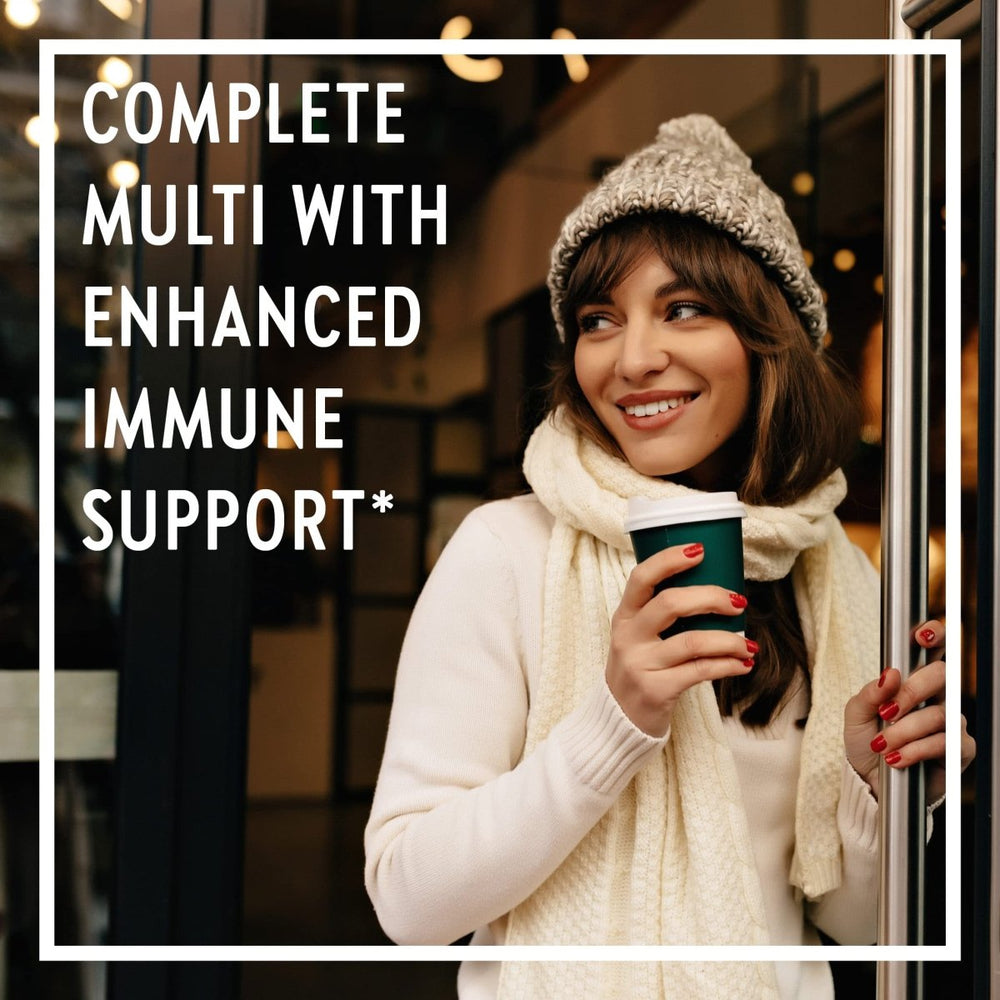 New Chapter? One Daily Multivitamin + Immunity ? Enhanced Immune Support from Extra Vitamin C, D3 & Zinc + Clinical - Strength Holy Basil* 100% Vegetarian, Non - GMO, Certified Gluten Free, 30 ct - The Oasis of Health