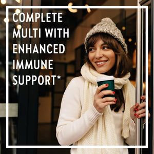 New Chapter? One Daily Multivitamin + Immunity ? Enhanced Immune Support from Extra Vitamin C, D3 & Zinc + Clinical - Strength Holy Basil* 100% Vegetarian, Non - GMO, Certified Gluten Free, 30 ct - The Oasis of Health