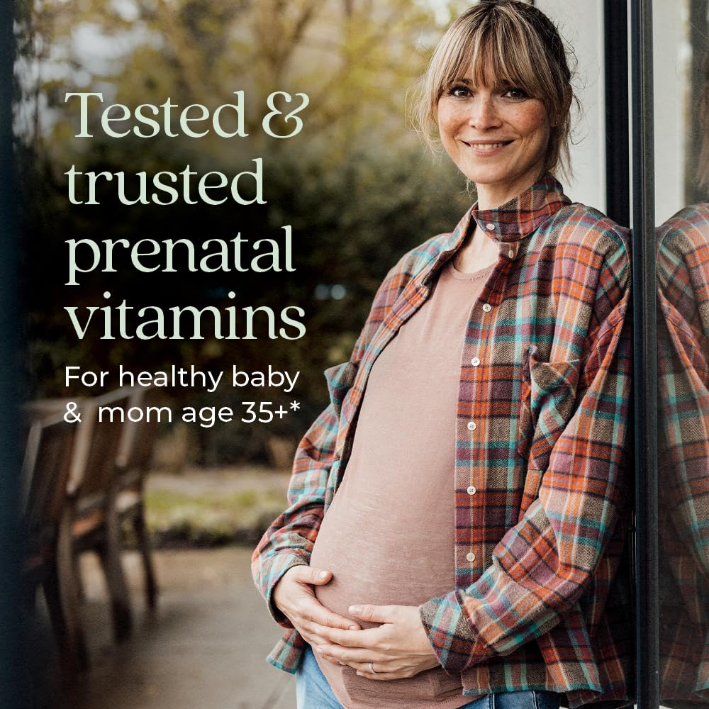 New Chapter Prenatal Vitamins, One Daily Prenatal Multivitamin Enhanced for Age 35+ with Methylfolate + Choline for Healthy Mom & Baby, Gluten Free & Non - GMO - 30 ct - The Oasis of Health