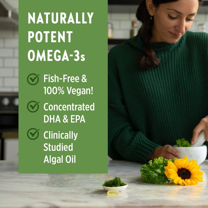 New Chapter Vegan DHA, EPA, and DPA Supplement - Vegan Omega - 3 Complex - 30 Vegan Softgels - The Oasis of Health