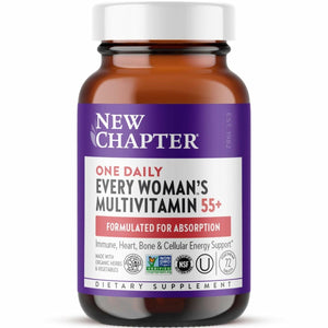 New Chapter Women's Multivitamin 50 Plus for Cellular Energy, Heart & Immune Support with 20+ Nutrients + Astaxanthin - Every Woman's One Daily 55+, Gentle on The Stomach, 72 Count - The Oasis of Health
