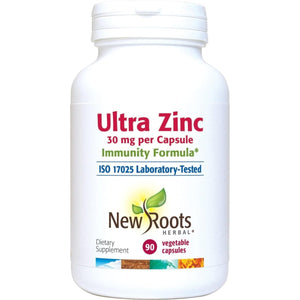 New Roots Herbal Ultra Zinc 30 mg 90 Capsules - The Oasis of Health