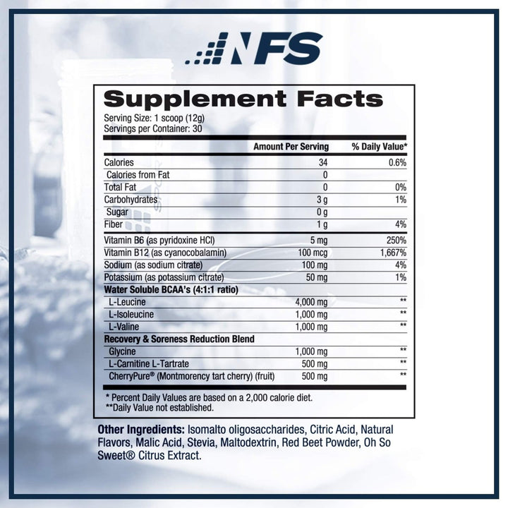 NF Sports - Natural Amino Post - Workout Recovery Drink Fruit Punch - 12.7 oz. - The Oasis of Health