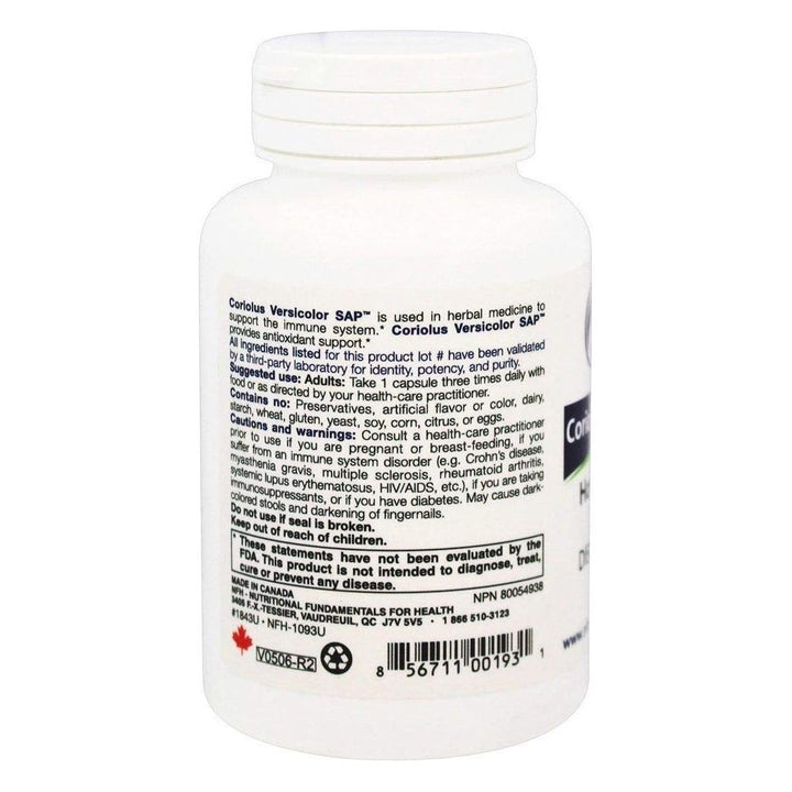 NFH - Coriolus Vericolor SAP - 60 Capsules - The Oasis of Health
