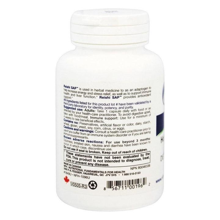 NFH - Reishi SAP - 60 Capsules - The Oasis of Health