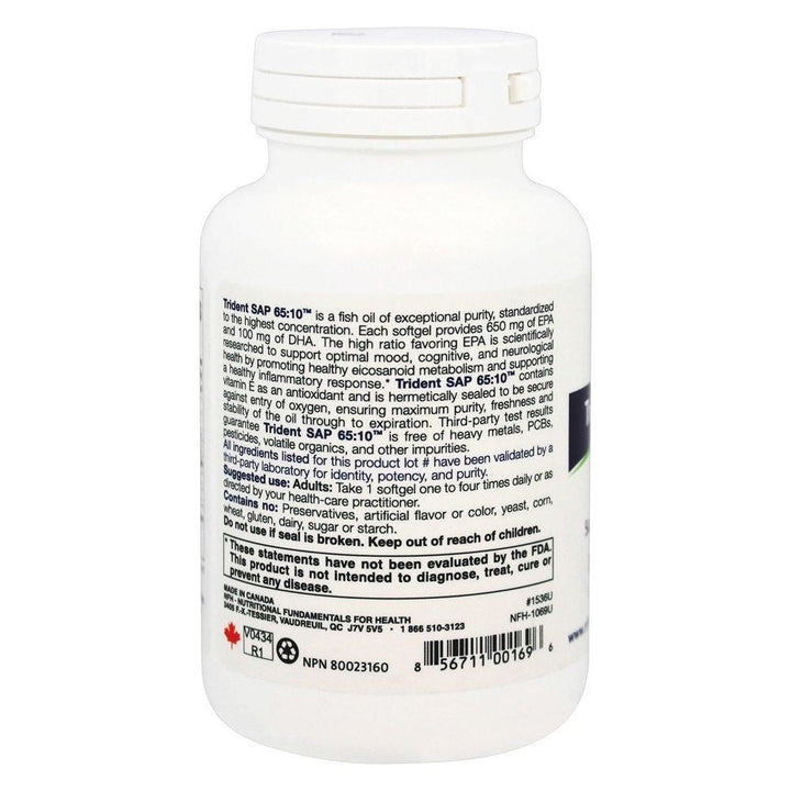 NFH Trident SAP 65:10 60 Softgels - The Oasis of Health
