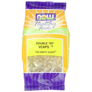 NOW Double "00" Empty, 750 Vegetarian Capsules - The Oasis of Health