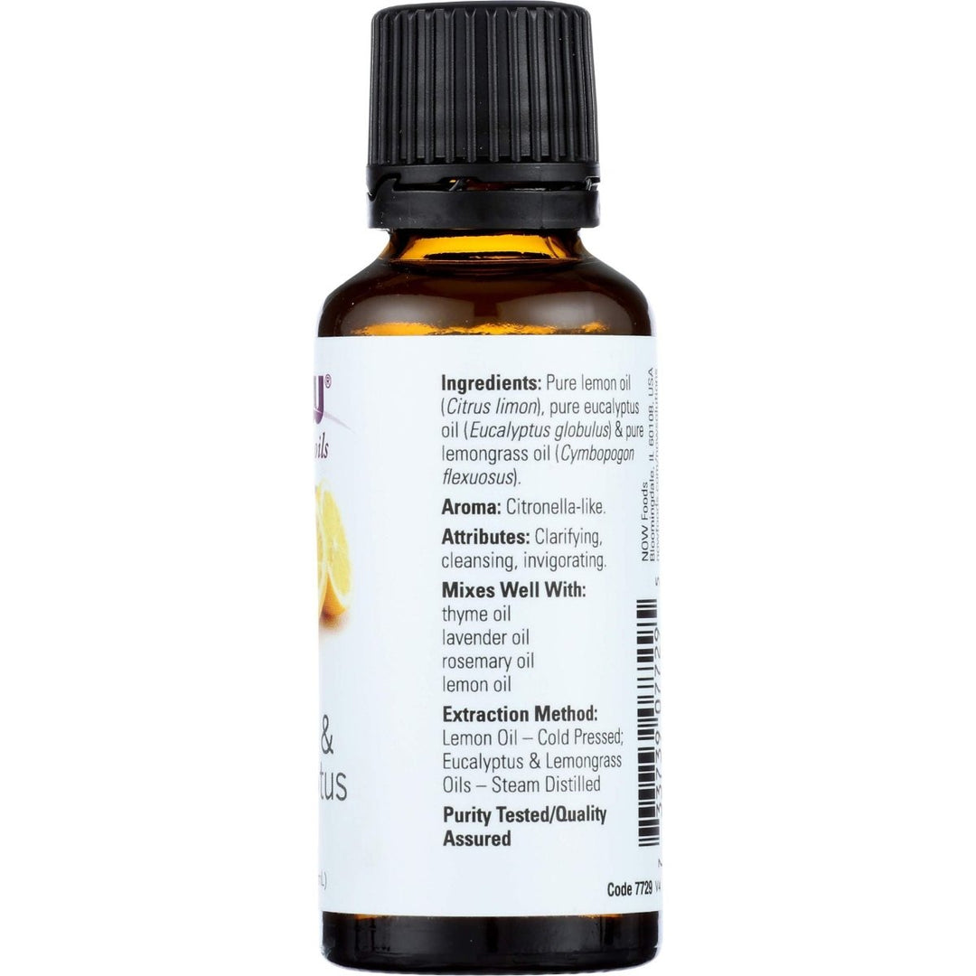 Now Essential Oils Lemon & Eucalyptus Oil Blend 1oz - 7729 - The Oasis of Health