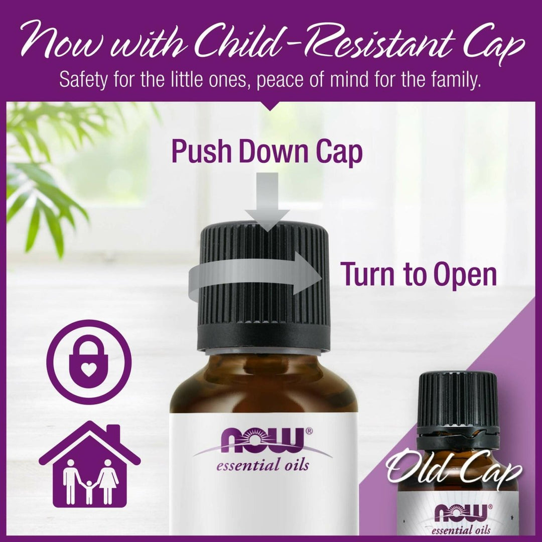 NOW Essential Oils, Peppermint Oil, Invigorating Aromatherapy Scent, Steam Distilled, 100% Pure, Vegan, Child Resistant Cap, 4 - Ounce - The Oasis of Health