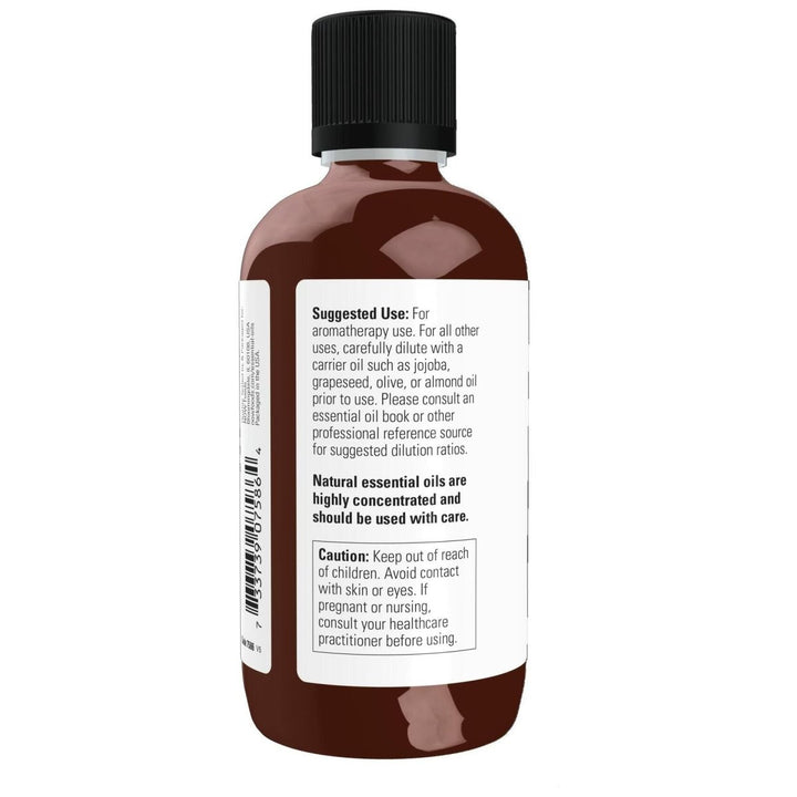 NOW Essential Oils, Peppermint Oil, Invigorating Aromatherapy Scent, Steam Distilled, 100% Pure, Vegan, Child Resistant Cap, 4 - Ounce - The Oasis of Health