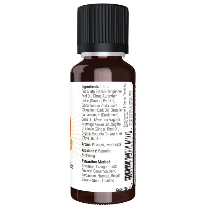 NOW Essential Oils, Pumpkin Spice Oil Blend, Pleasant Sweet Spice Scent With Warm and Calming Attributes, 1 - Ounce - The Oasis of Health