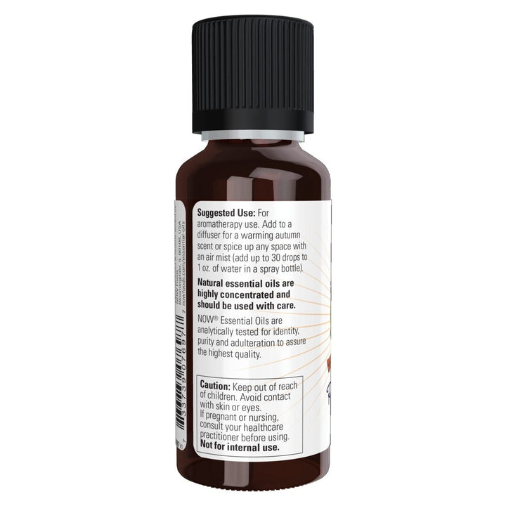 NOW Essential Oils, Pumpkin Spice Oil Blend, Pleasant Sweet Spice Scent With Warm and Calming Attributes, 1 - Ounce - The Oasis of Health