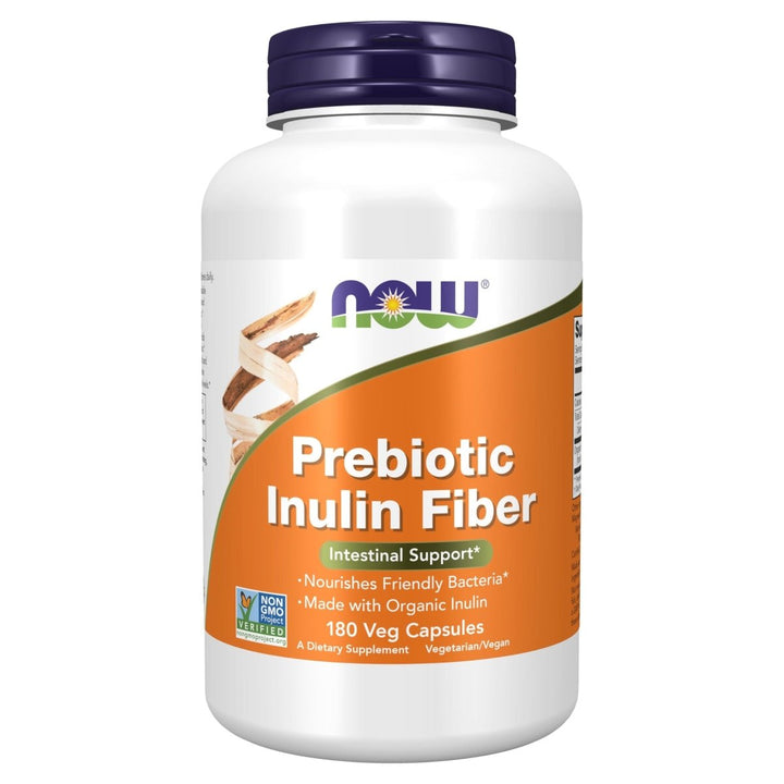 Now Food Prebiotic Inulin Fiber 180 Vcaps - The Oasis of Health