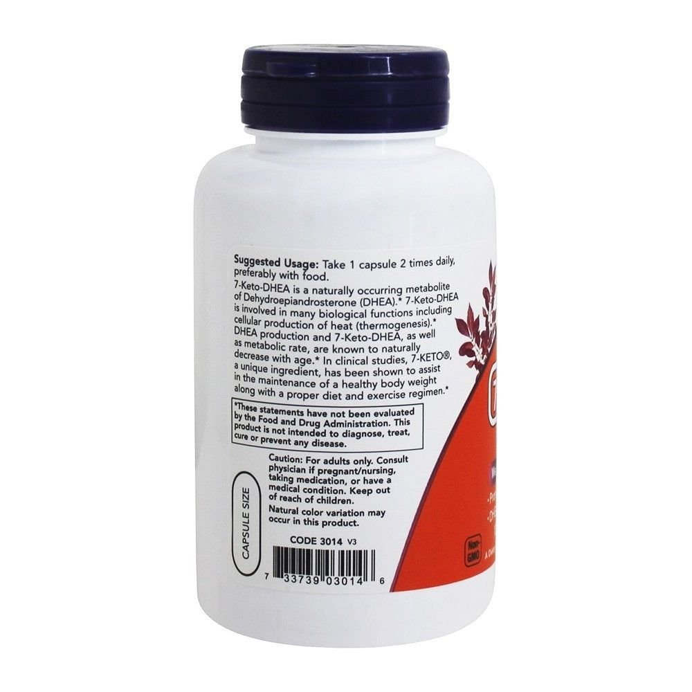 Now Foods 7 - Keto 100mg 120 Vcaps - 3014 - Only 2 pack on Amazon - The Oasis of Health