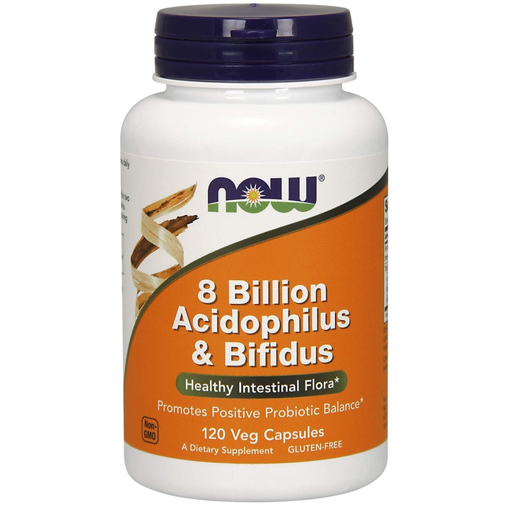 Now Foods 8 Billion Acidophilus &amp; Bifidus 120 Vcaps - 2932 - The Oasis of Health
