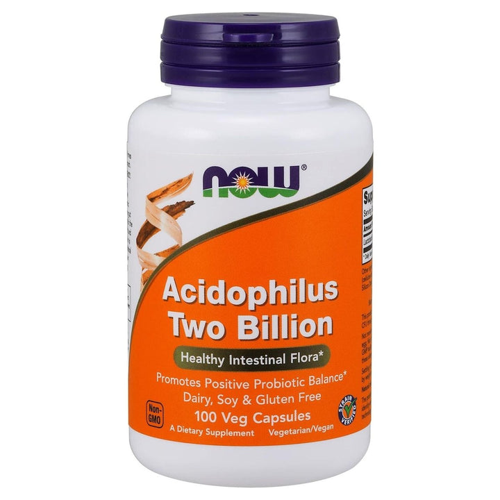Now Foods Acidophilus Two Billion - 100 Caps 2 Pack - The Oasis of Health