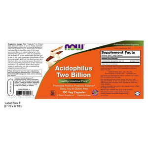 Now Foods Acidophilus Two Billion 100 Vcaps - 2905 - The Oasis of Health