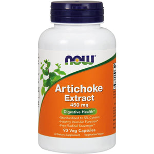 Now Foods Artichoke Extract 450 mg - 90 Vcaps - The Oasis of Health