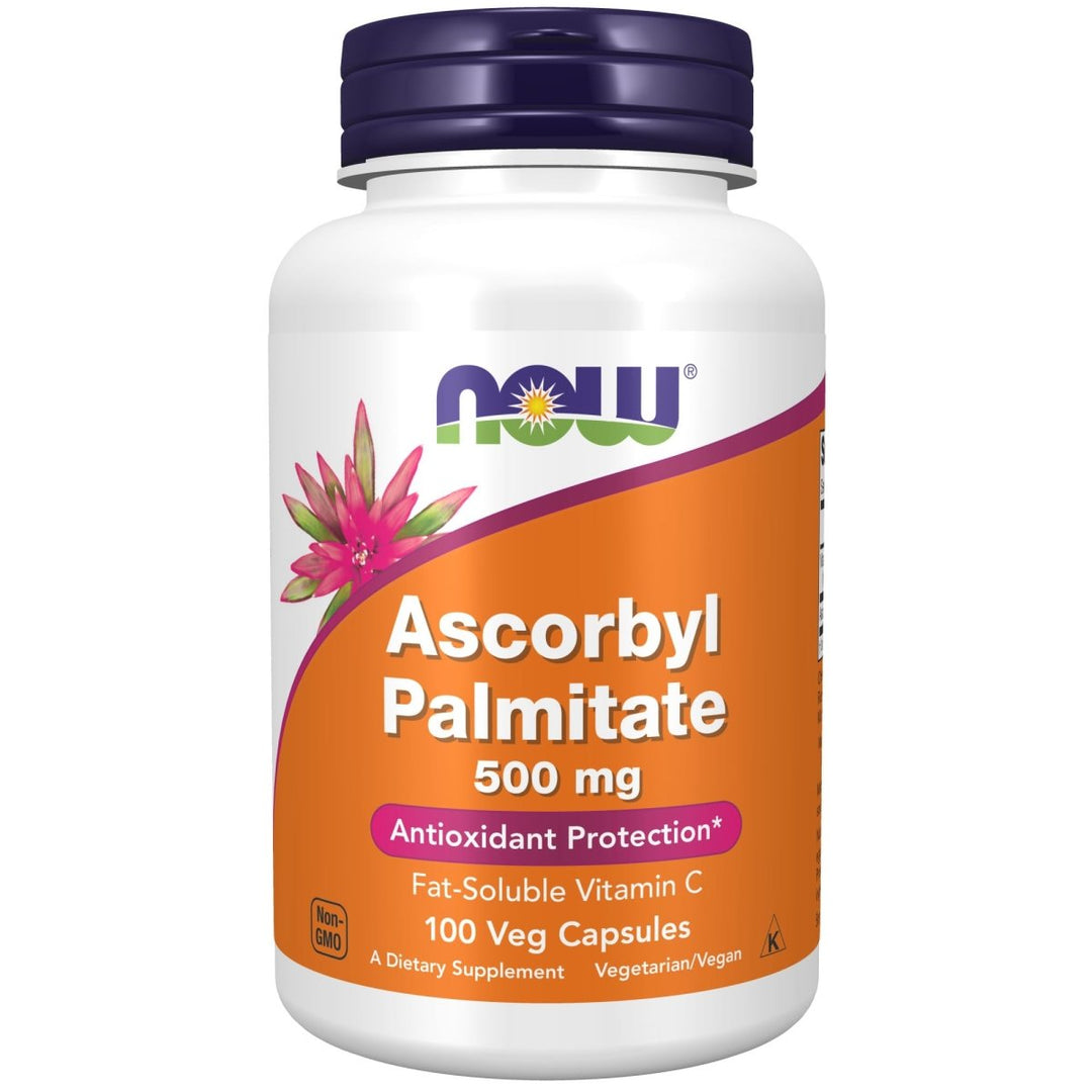 Now Foods Ascorbyl Palmitate 500 mg 100 Vcaps - 0608 - The Oasis of Health