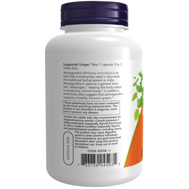 Now Foods Ashwagandha 450 mg 180 Vcaps - 4593 - The Oasis of Health