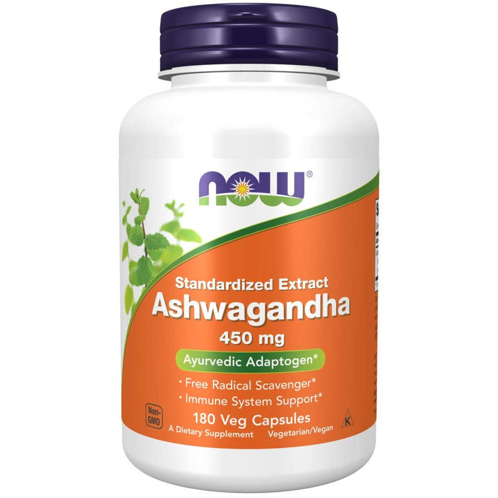 Now Foods Ashwagandha 450 mg 180 Vcaps - 4593 - The Oasis of Health