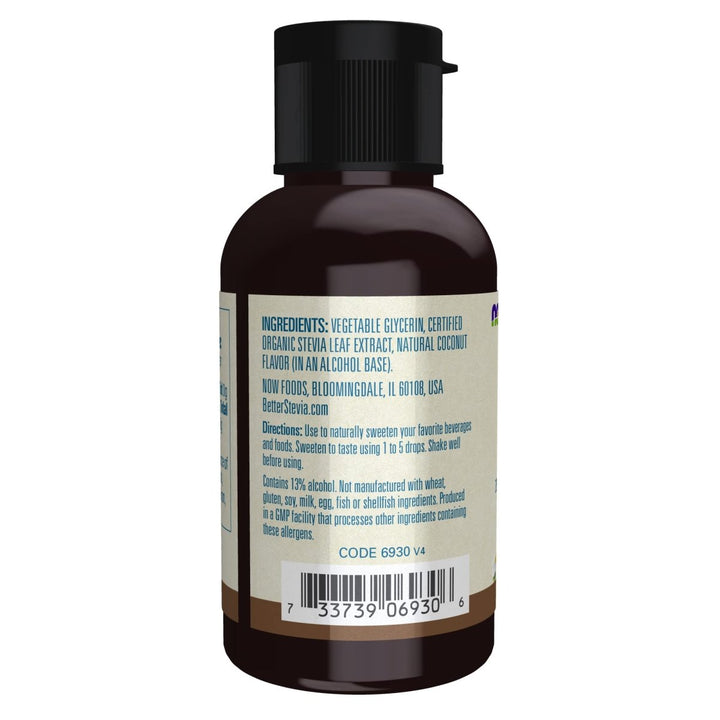 Now Foods BetterStevia Coconut Liquid Sweetener 2oz - 6930 - The Oasis of Health