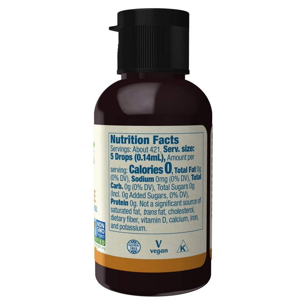 Now Foods BetterStevia English Toffee Liquid Sweetener 2oz - 6938 - The Oasis of Health