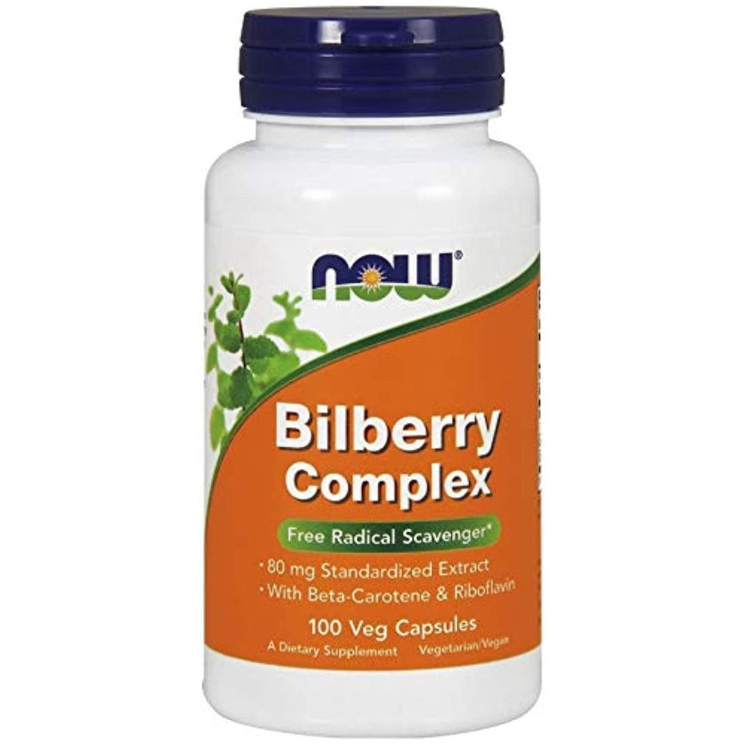 Now Foods Bilberry Complex 100 Vcaps - 4612 - The Oasis of Health