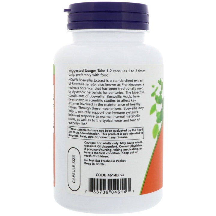 Now Foods, Boswellia Extract, 250 mg, 120 Veg Capsules - The Oasis of Health