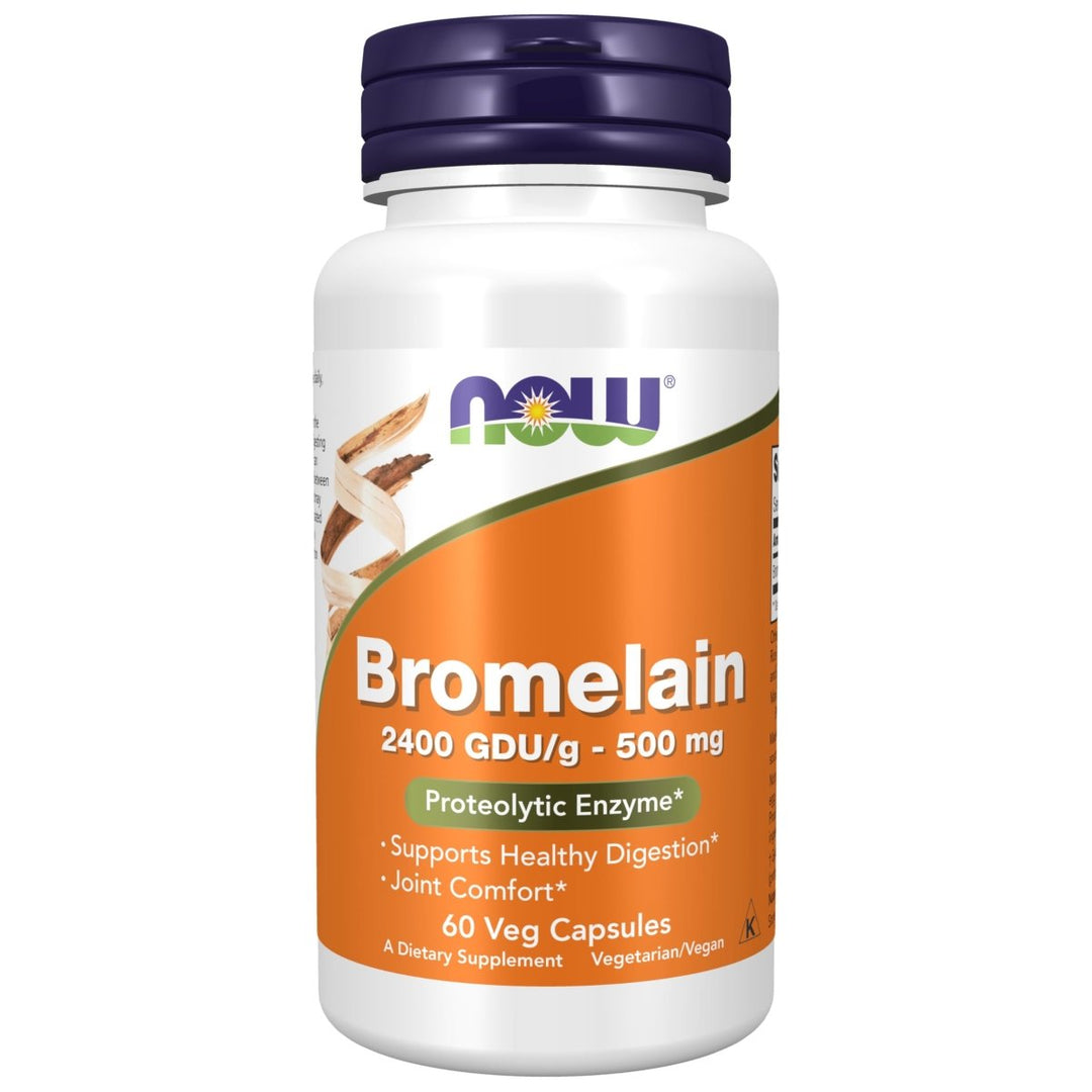 Now Foods Bromelain 500 mg 60 Vcaps - 2943 - The Oasis of Health