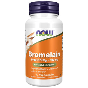 Now Foods Bromelain 500 mg 60 Vcaps - 2943 - The Oasis of Health
