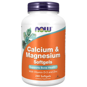 Now Foods Calcium & Magnesium 240 Softgels - 1252 - The Oasis of Health