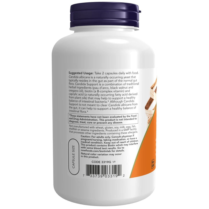 Now Foods Candida Support 180 Vcaps - 3319 - The Oasis of Health