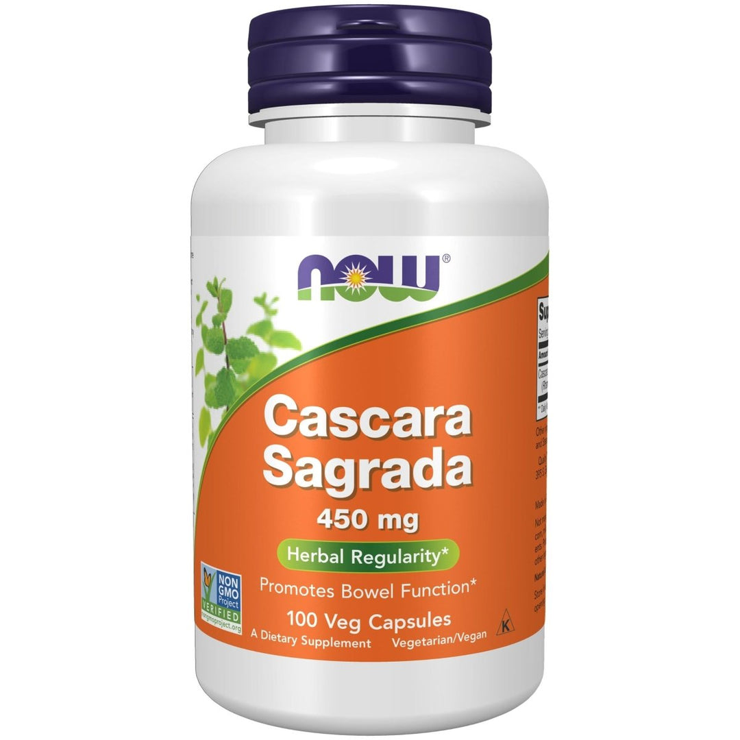 Now Foods Cascara Sagrada 450 mg 100 Vcaps - 4620 - The Oasis of Health