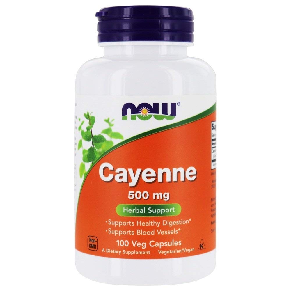 Now Foods Cayenne 500 mg 100 Vcaps - 4625 - The Oasis of Health
