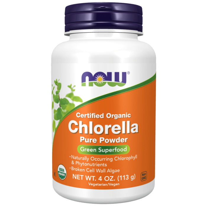 Now Foods Chlorella Powder Organic 4oz - 2636 - The Oasis of Health