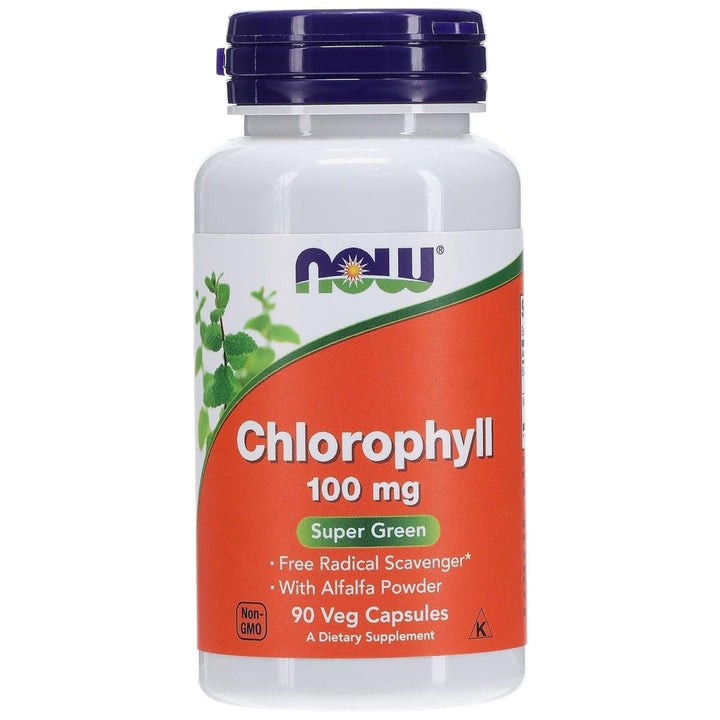 Now Foods Chlorophyll 100 mg 90 Vcaps - 2645 - The Oasis of Health