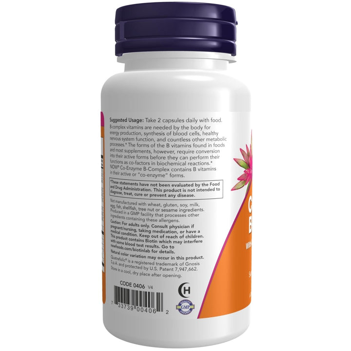 Now Foods Co - Enzyme B - Complex 60 Vcaps - 0406 - The Oasis of Health