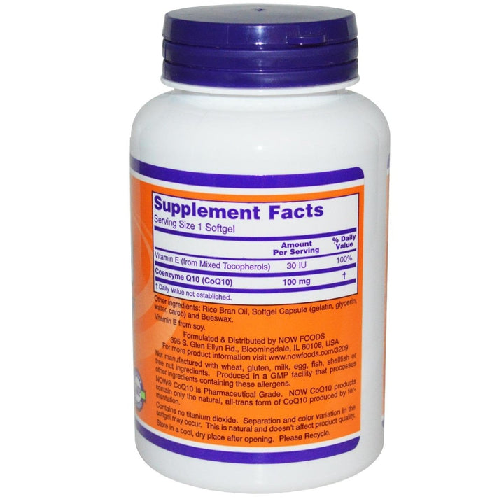 Now Foods CoQ10 100 mg 150 Softgels - 3209 - The Oasis of Health